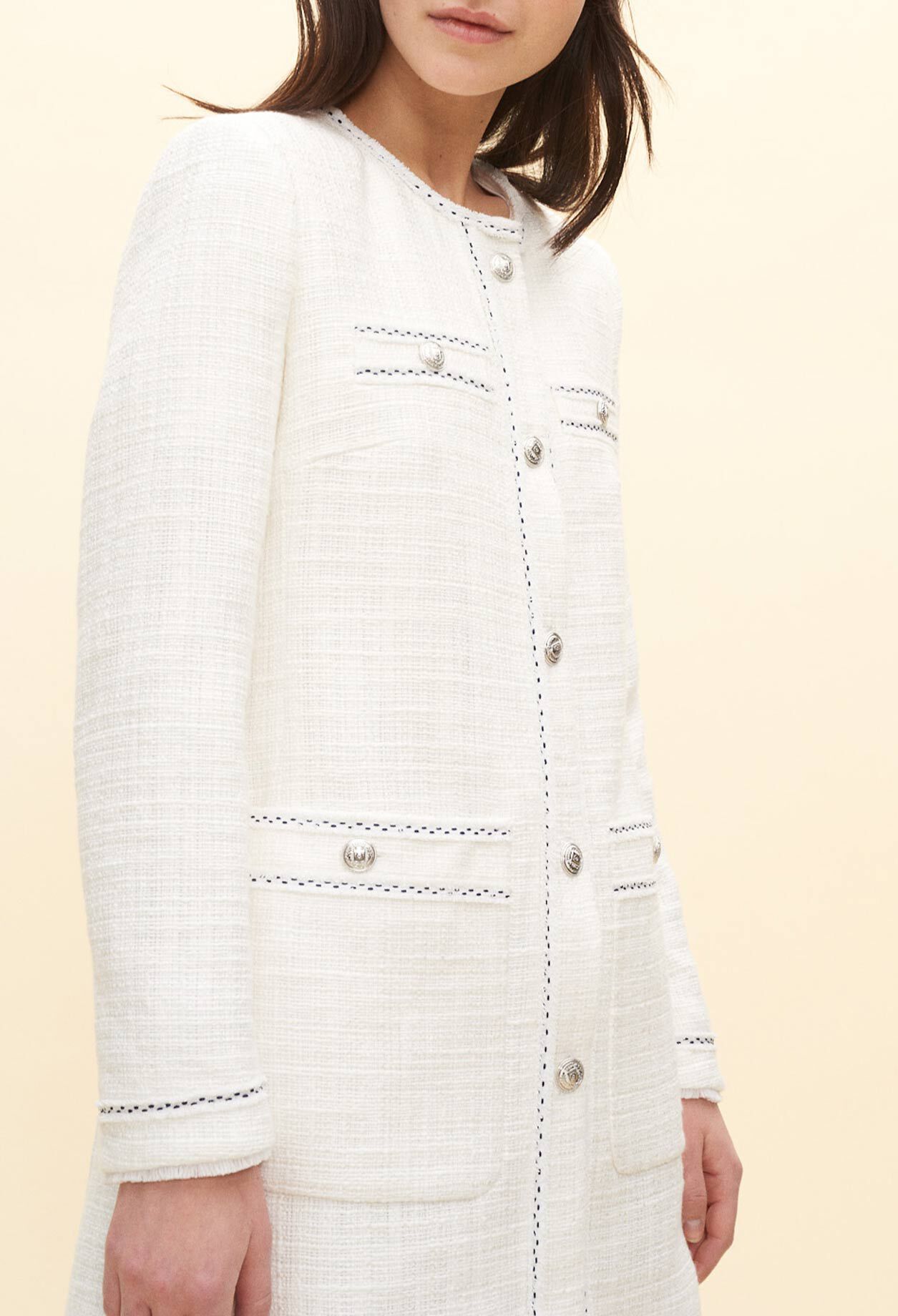 Tweed-style longline jacket Tweed-style longline jacket