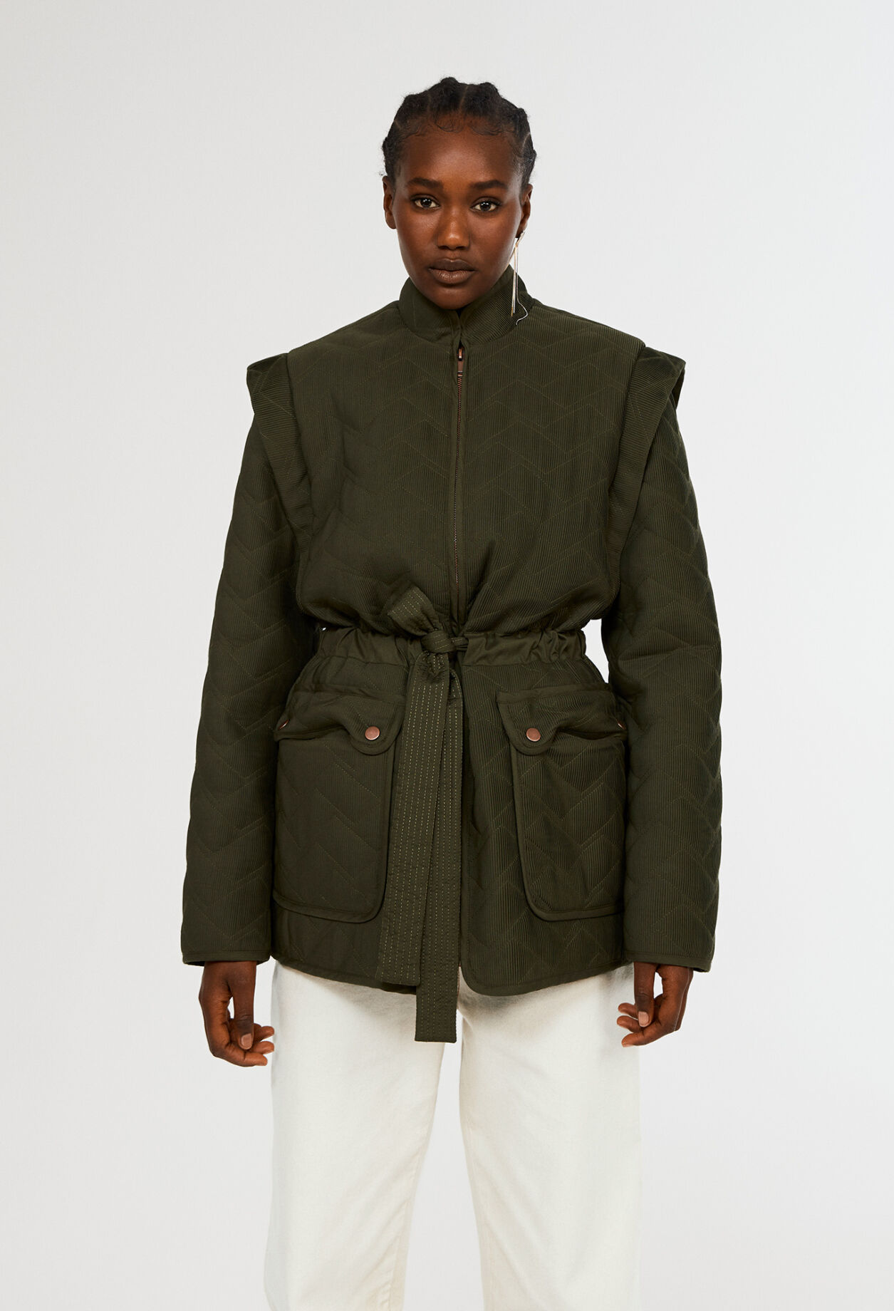Recycled polyester quilted  jacket