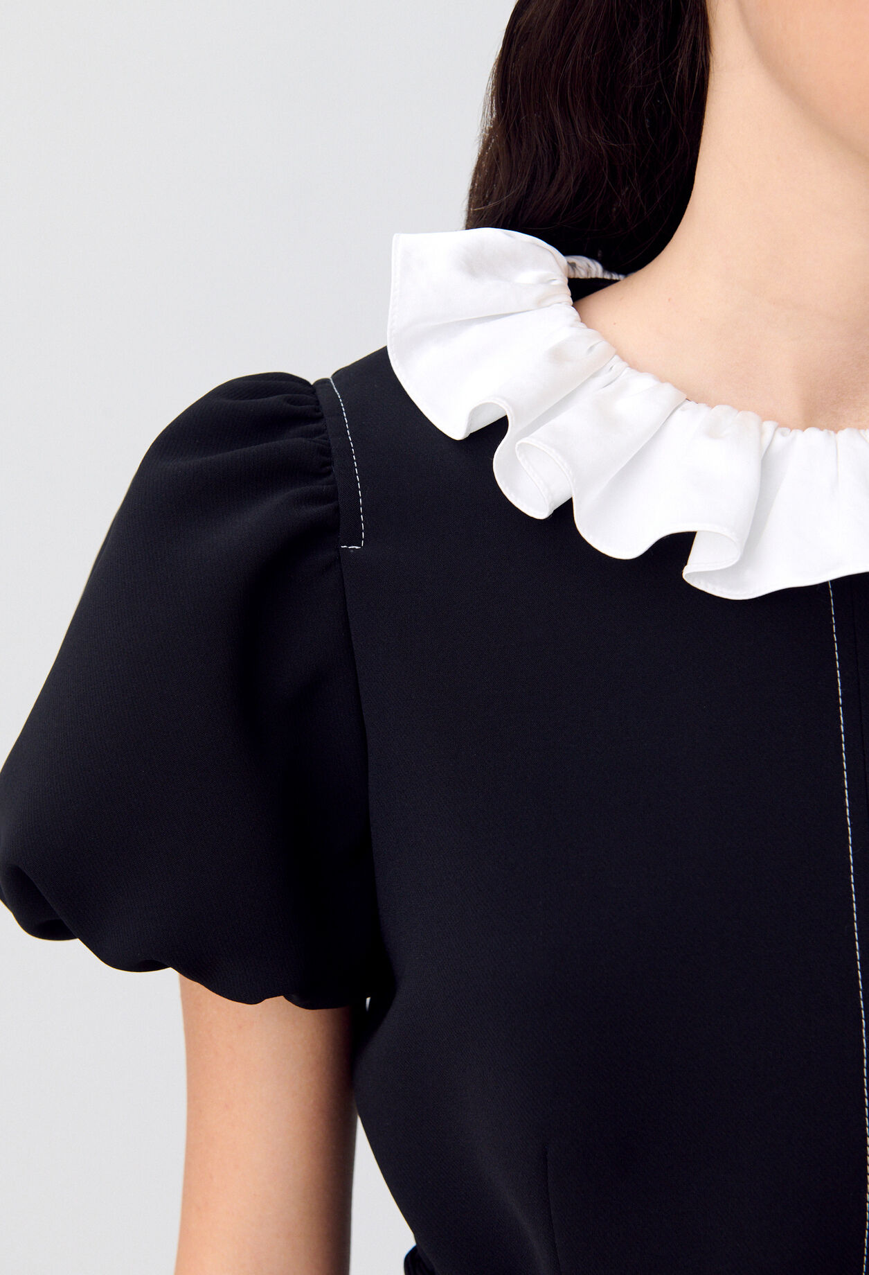 Short dress with collar Short dress with collar