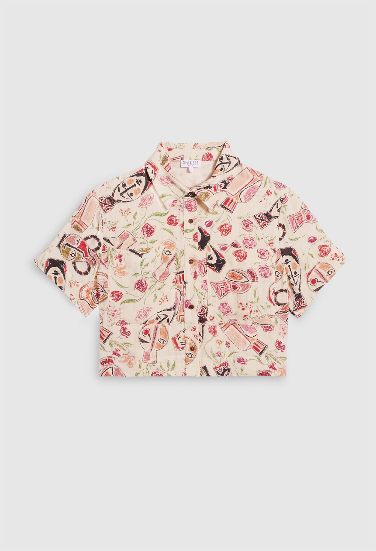 Short print shirt