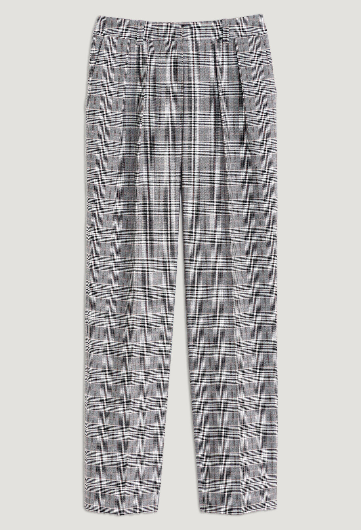 Checked suit trousers