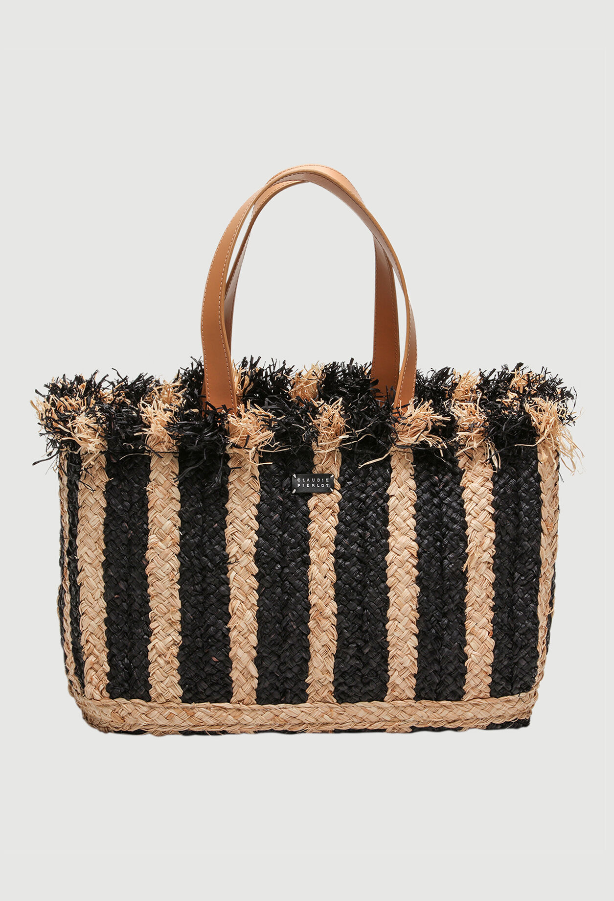 Straw and leather bag Straw and leather bag