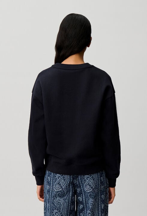 Casual organic cotton C sweatshirt