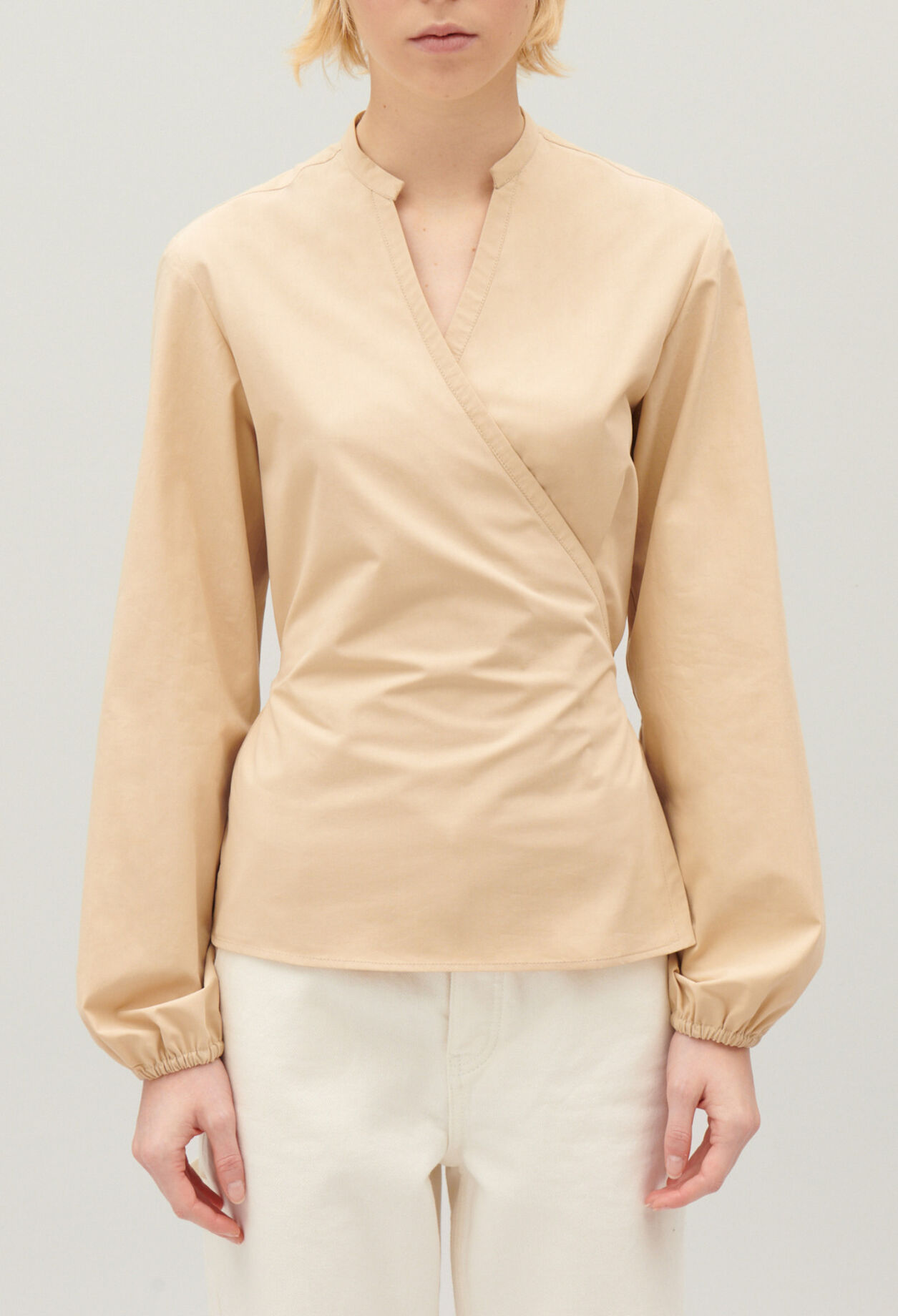 Sand wrap blouse