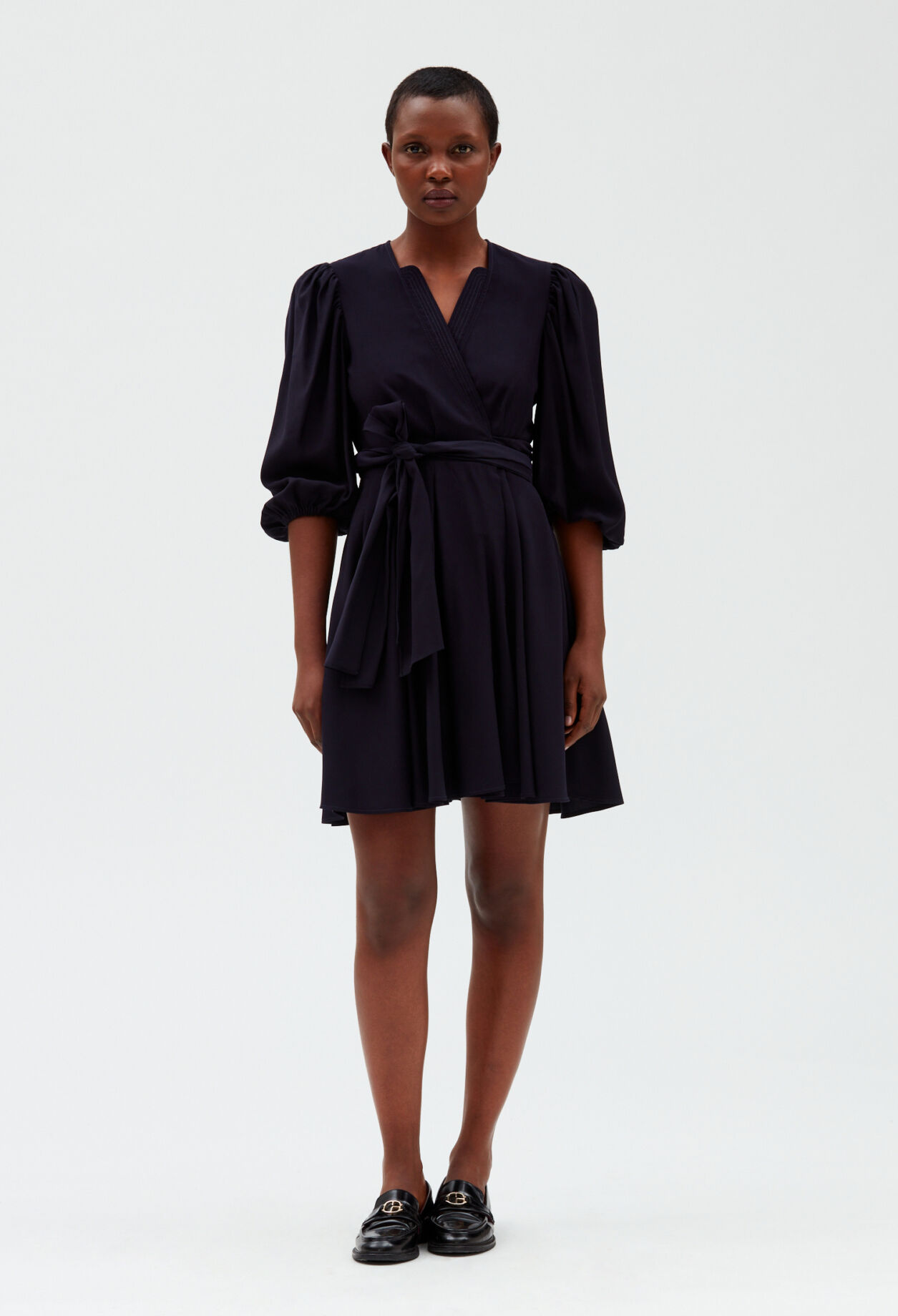 Navy wrap dress Navy wrap dress