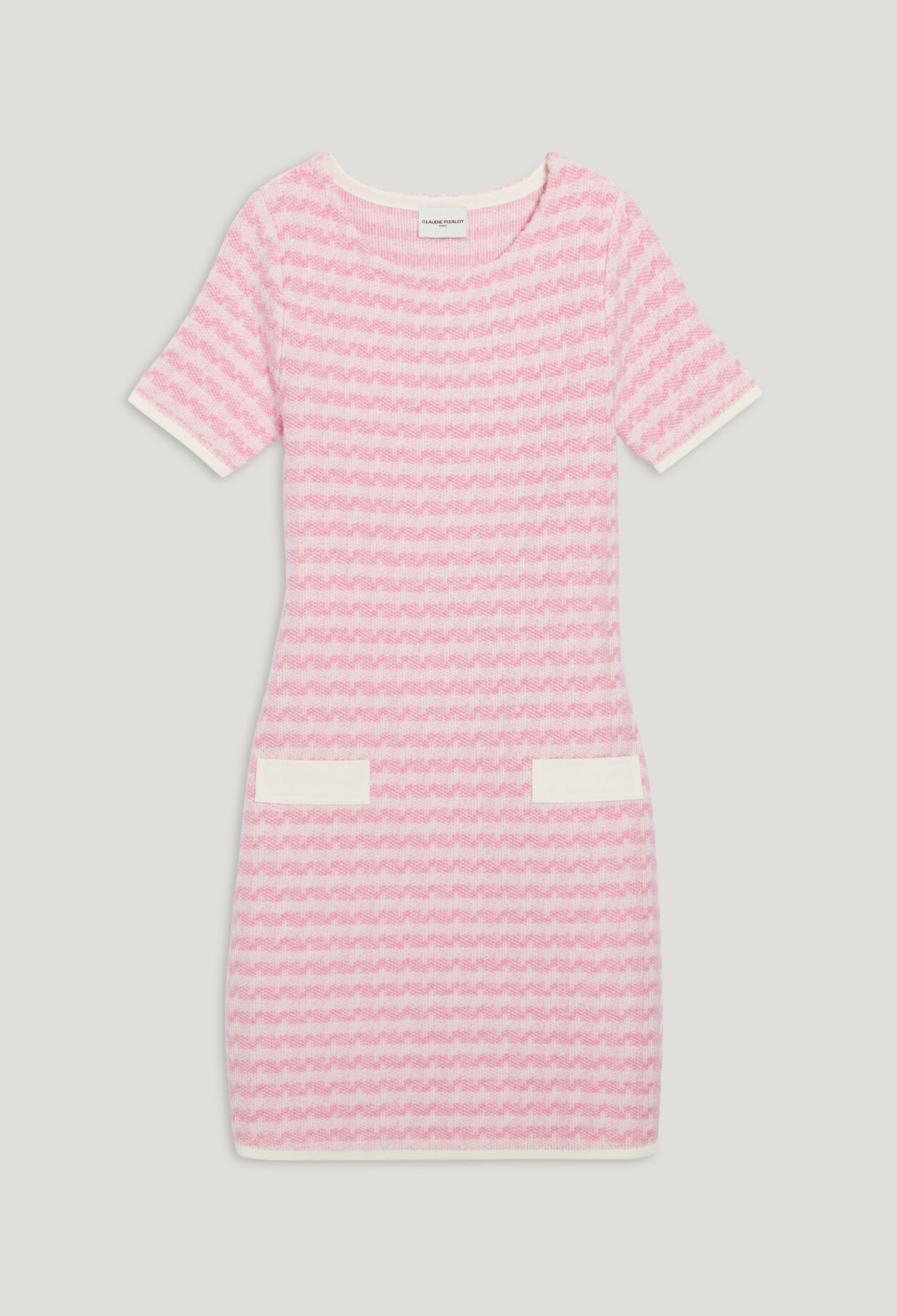 Two-tone knit dress