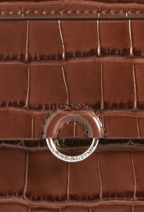 Anoucko Nano brown embossed leather bag