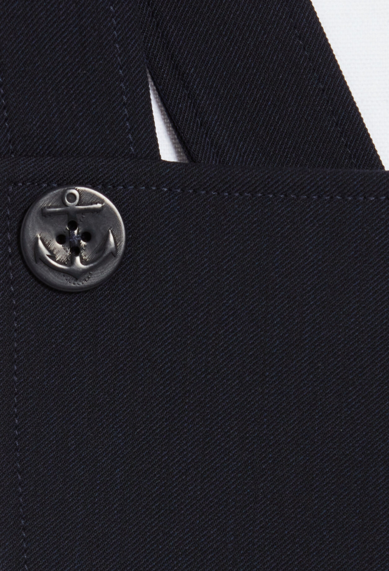 Short navy dress with straps