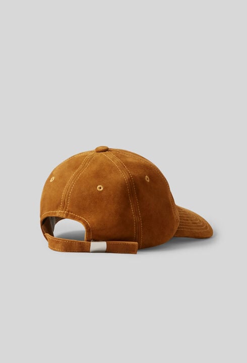 CP leather monogram embroidered cap