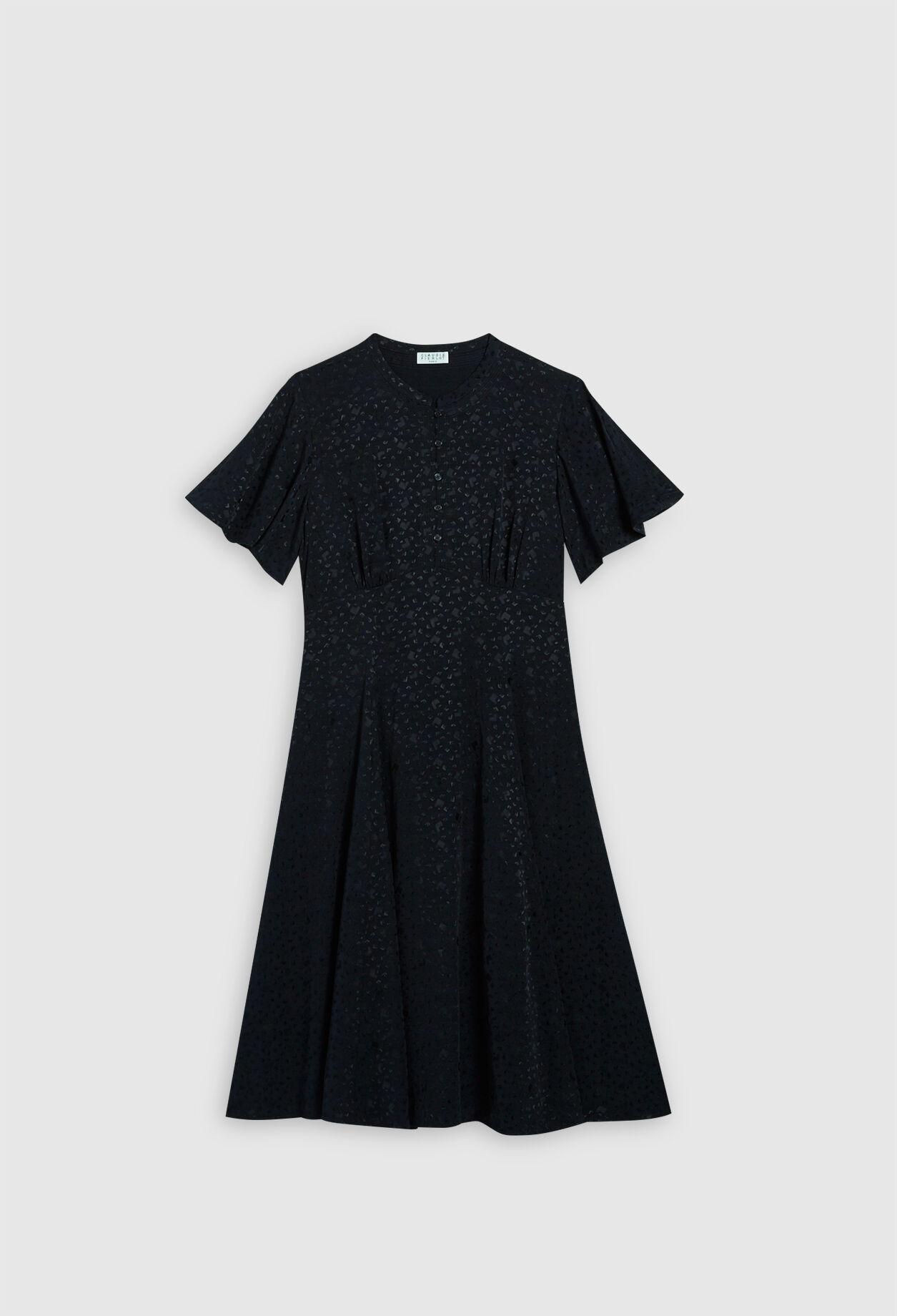 Mid-length dress made from