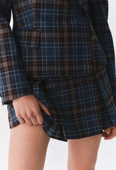 Checked blazer