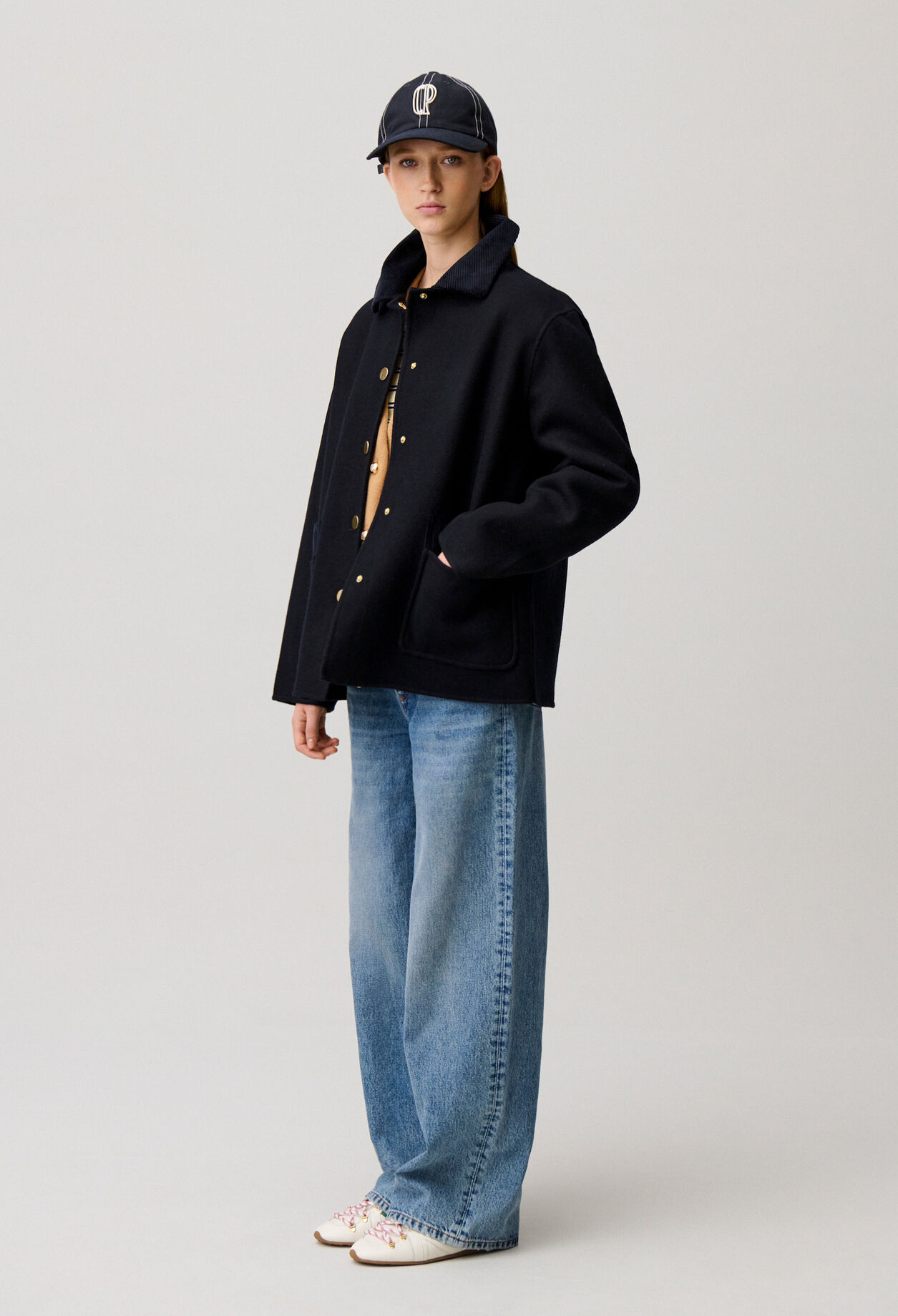 Short Wool Tailored Coat