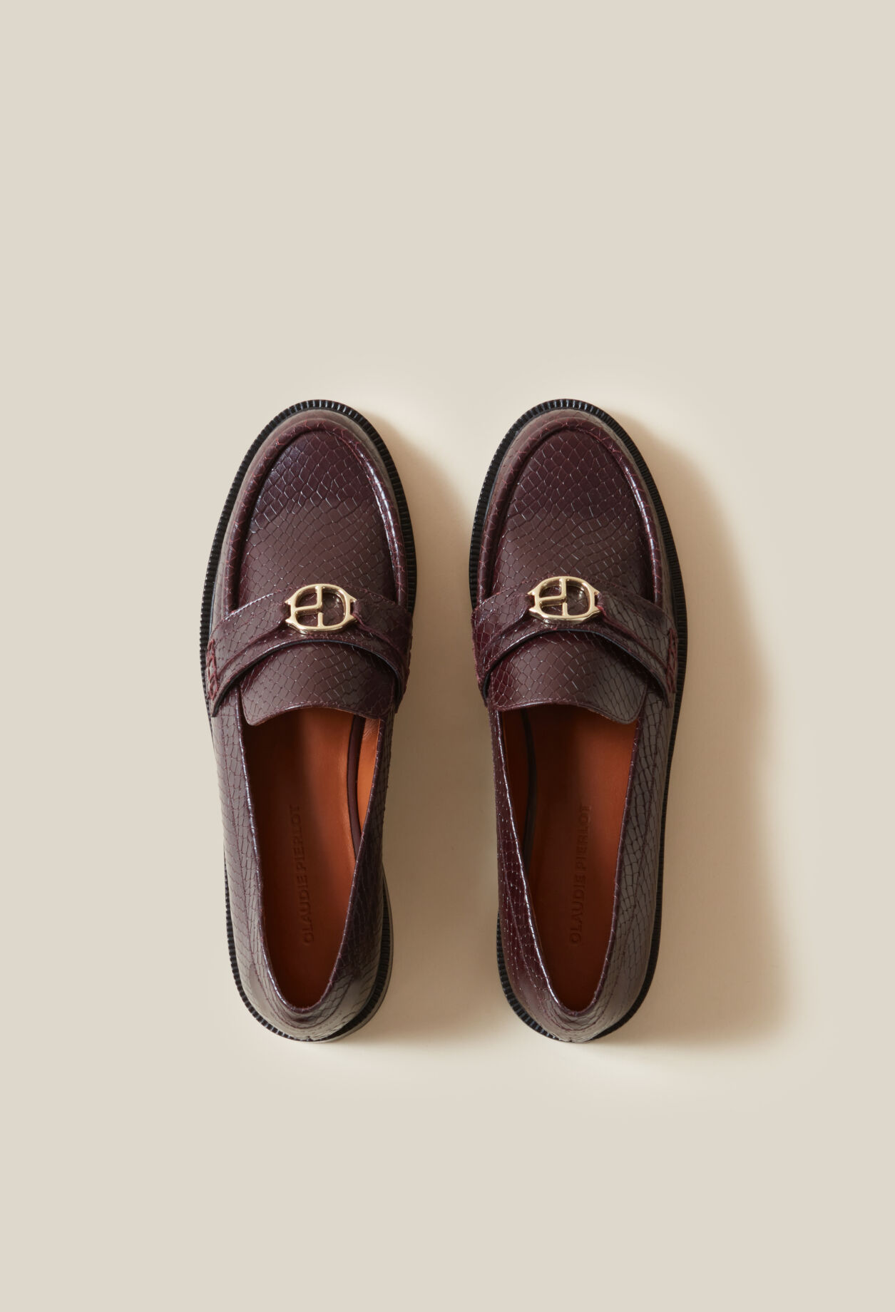 Snake Effect CP Buckle Loafers