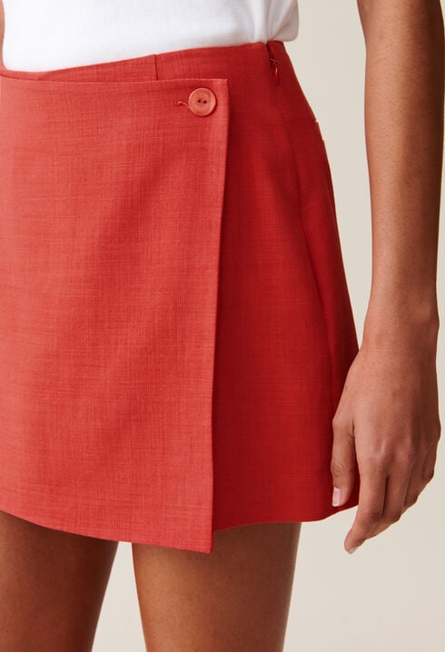 Terracotta Wrap Skort