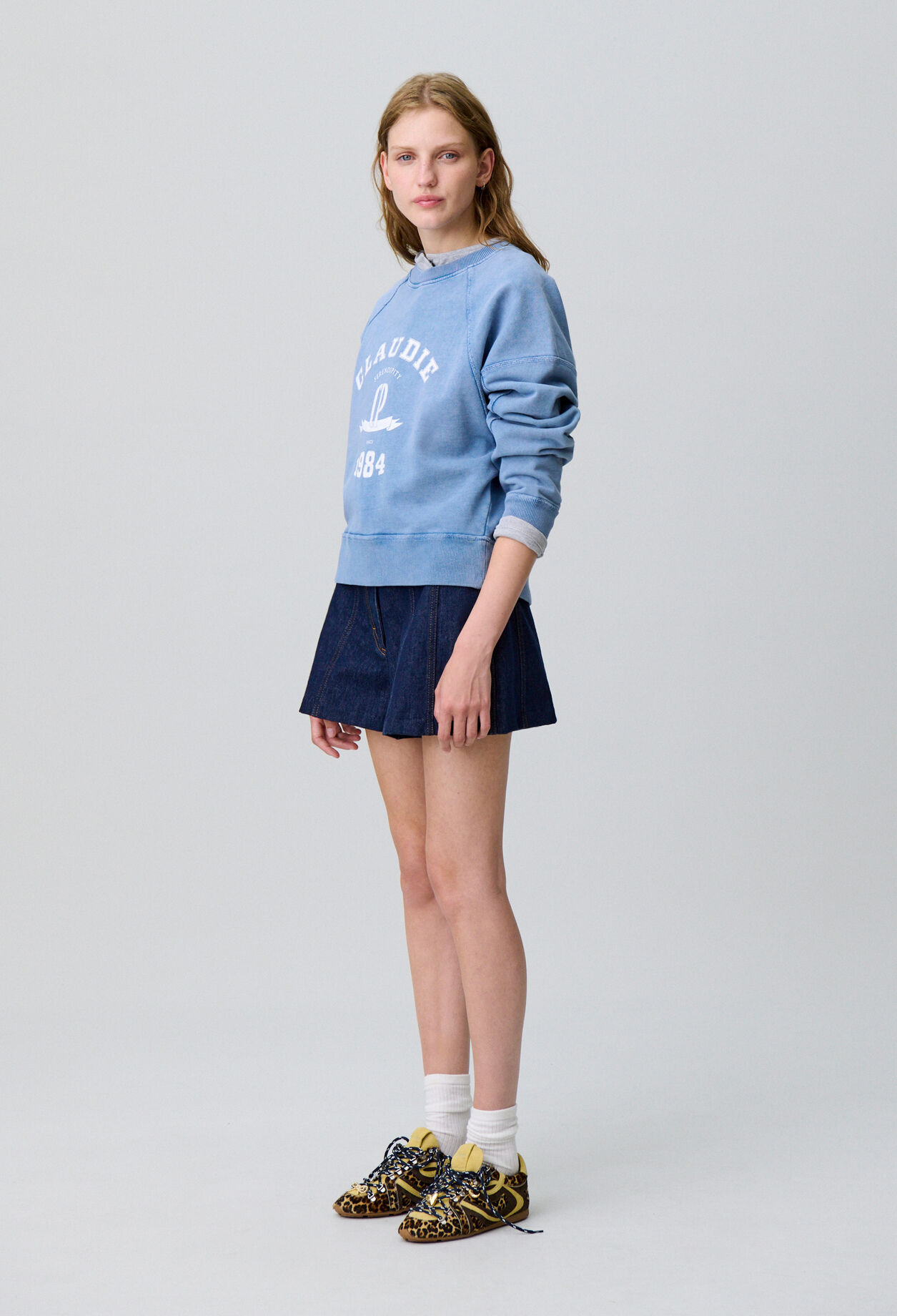 Washed cotton sweatshirt Washed cotton sweatshirt