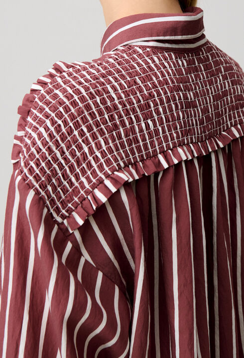 Oversized striped shirt