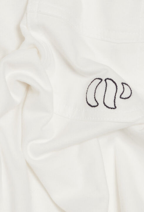 Ecru short-sleeved T-shirt