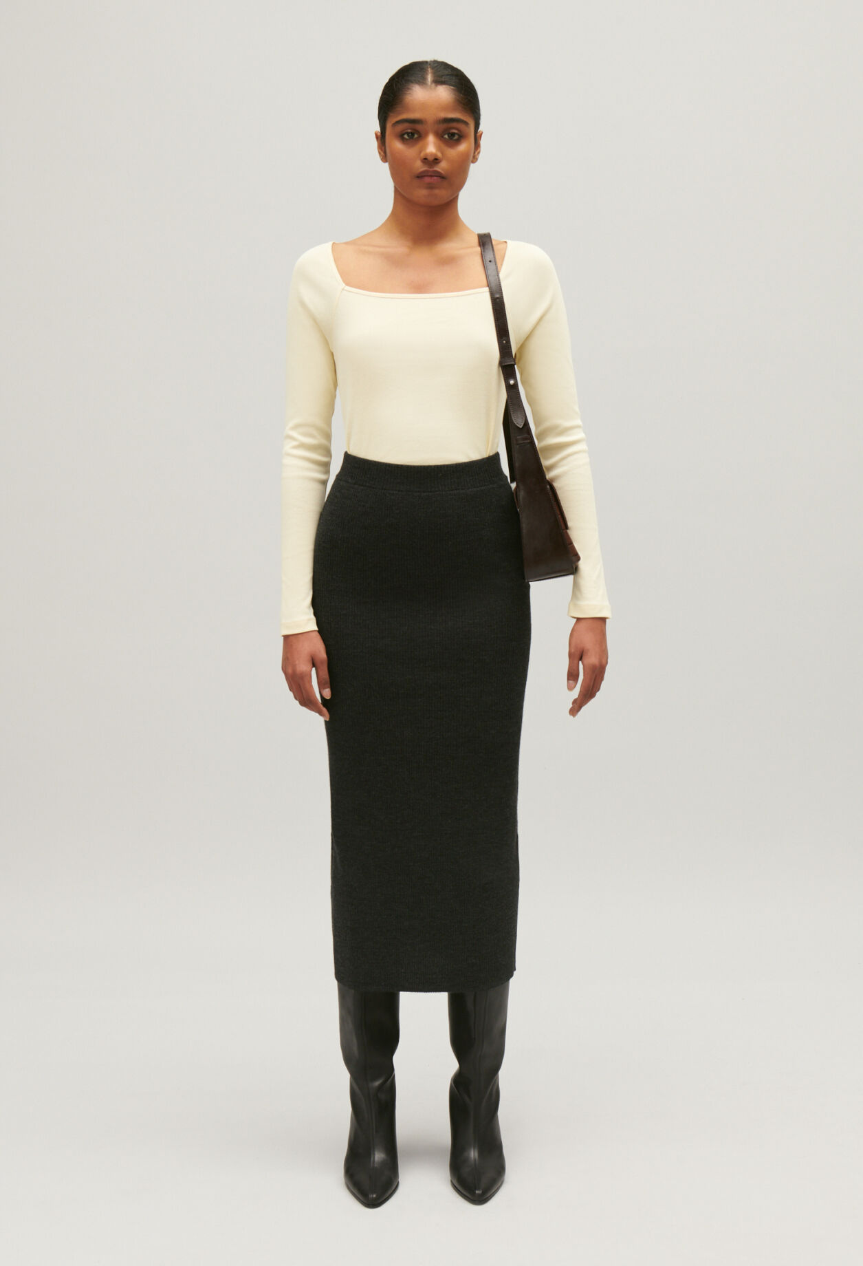 Beige cotton T-shirt