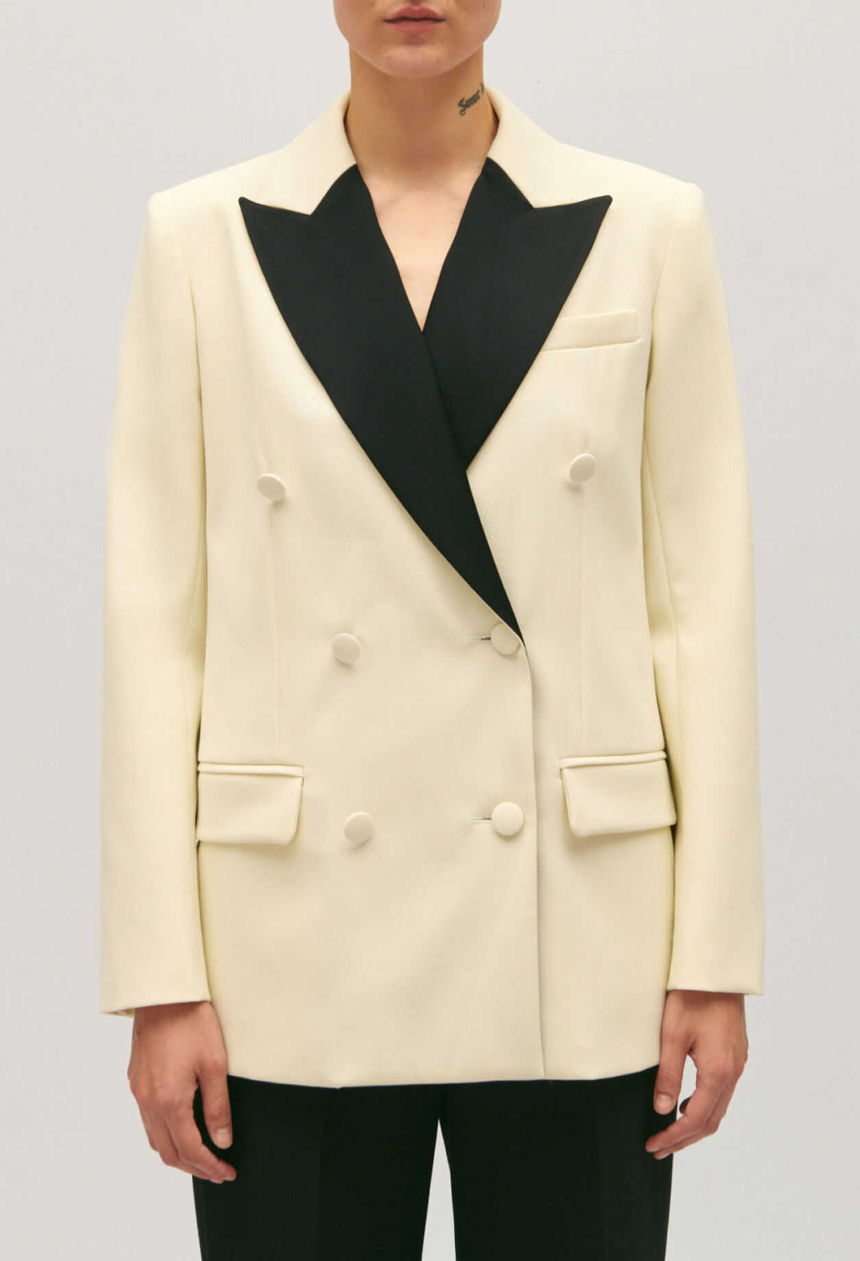 Two-tone suit jacket