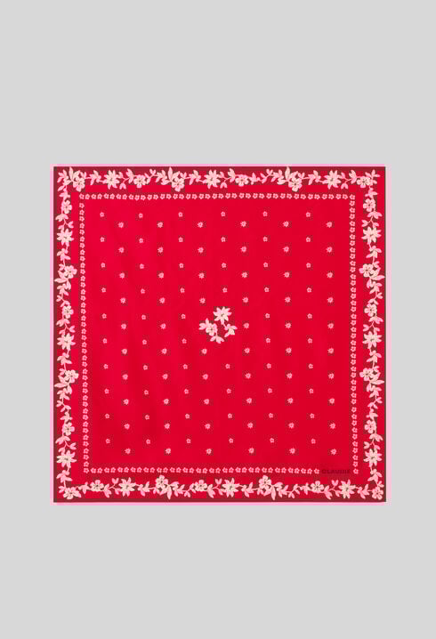 Red square scarf
