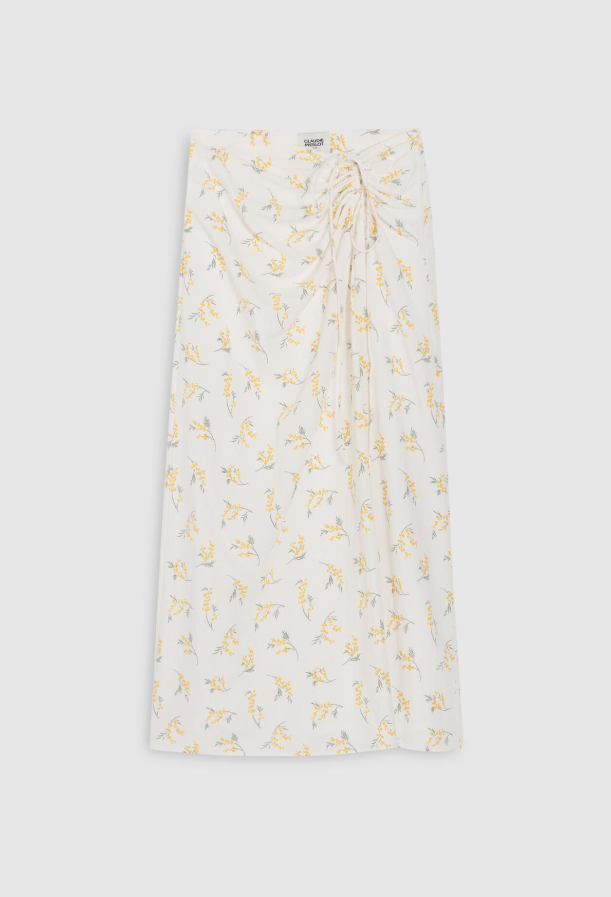 Short mimosa skirt with slit