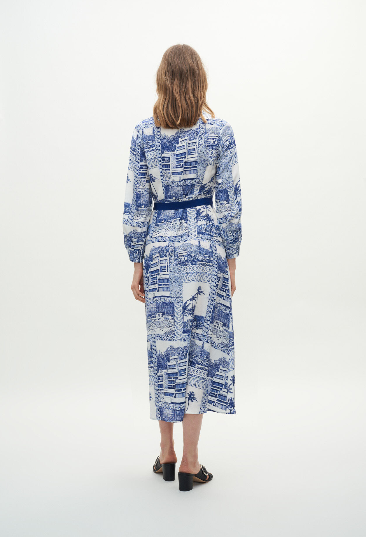 Toile de Jouy maxi dress