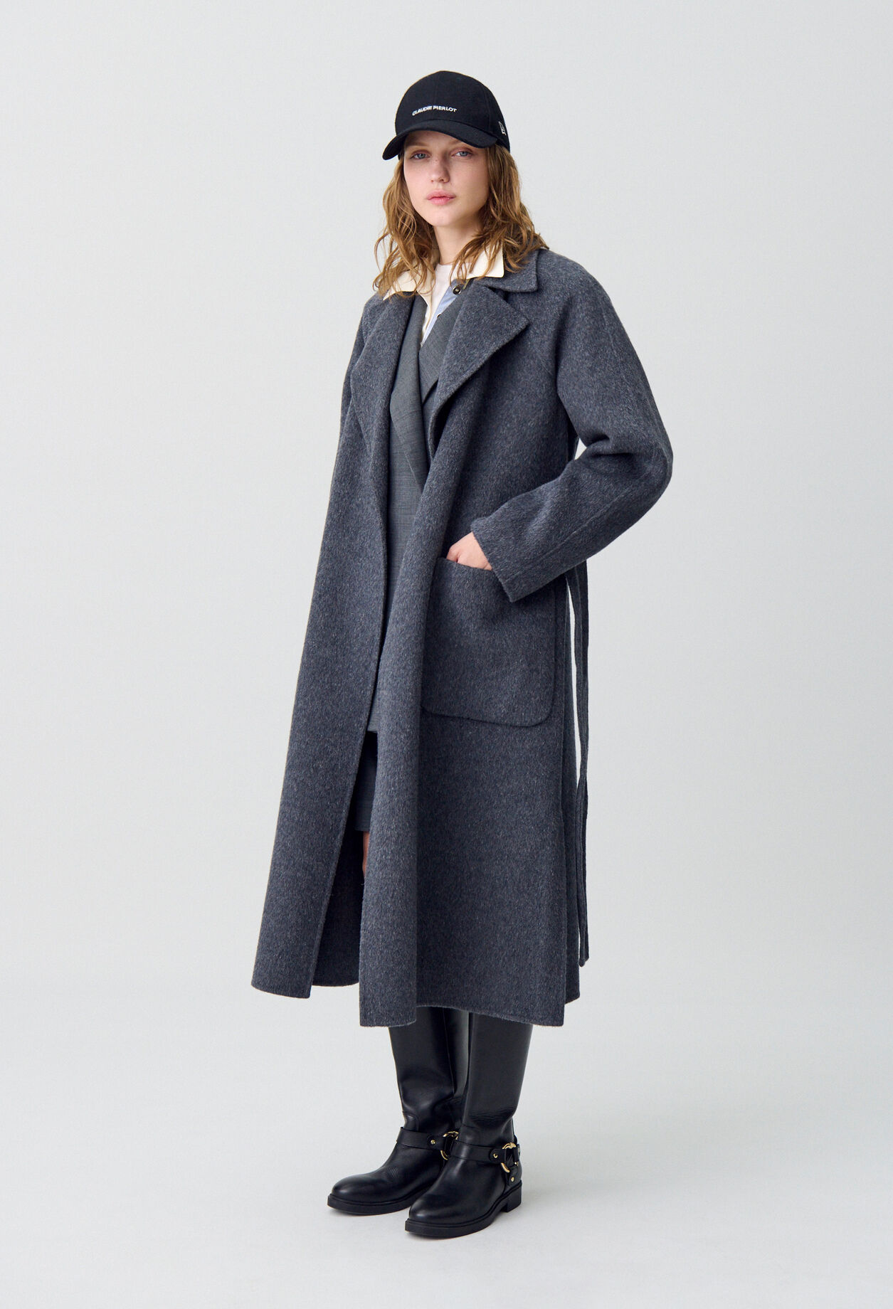 Belted Long Wool Coat