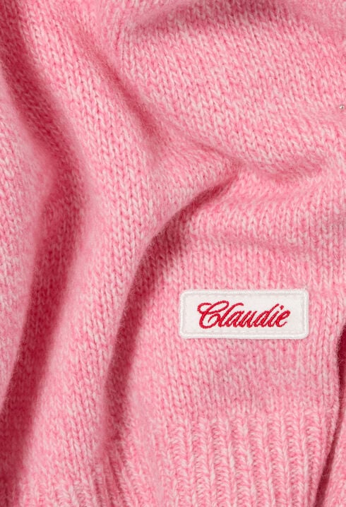 Detachable collar knit jumper