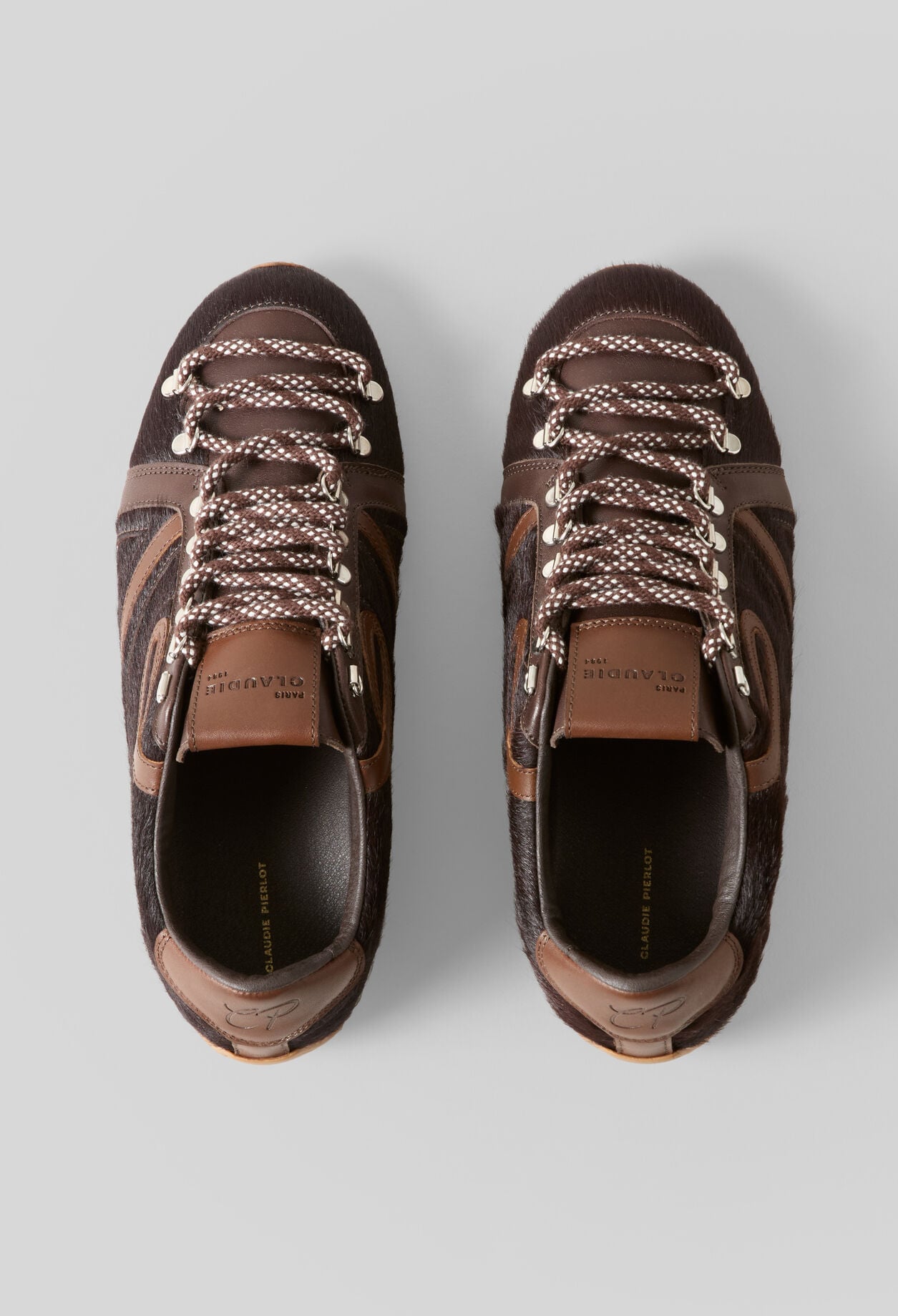 Chocolate-coloured Swing trainers