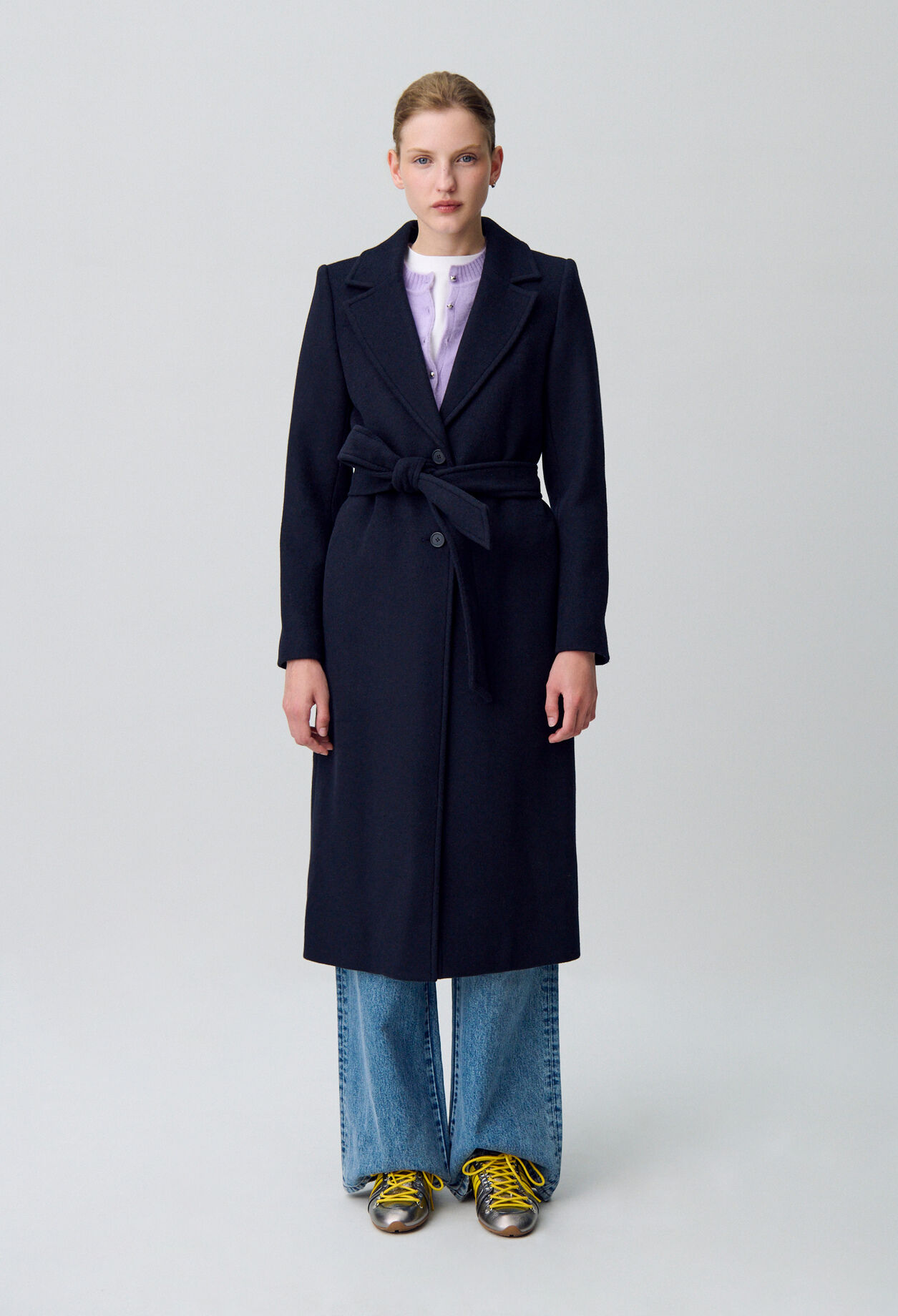 Long double-breasted wool coat Long double-breasted wool coat