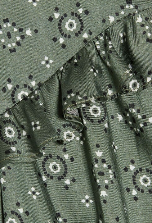 Mini dress with cinched waist