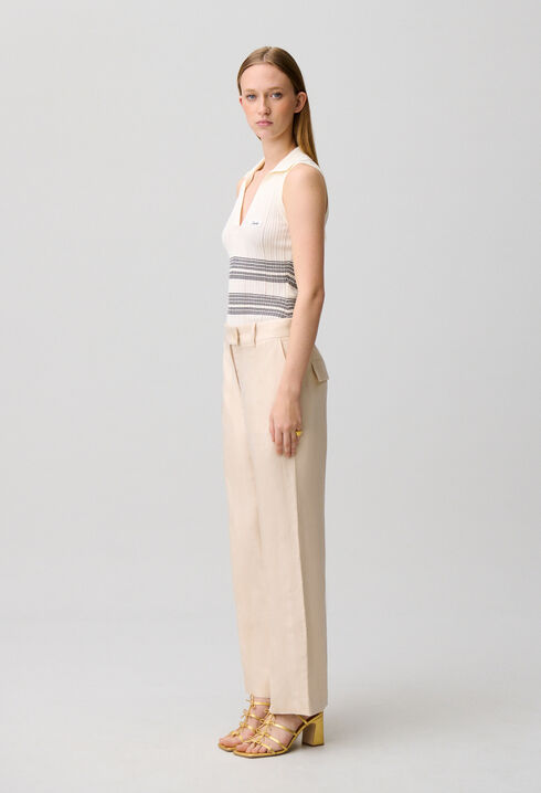 Flowy linen trousers
