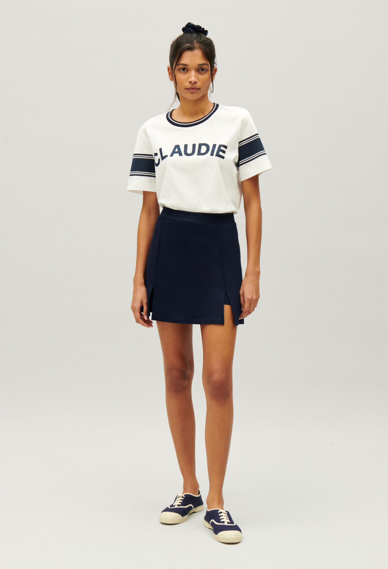Navy blue tennis skirt