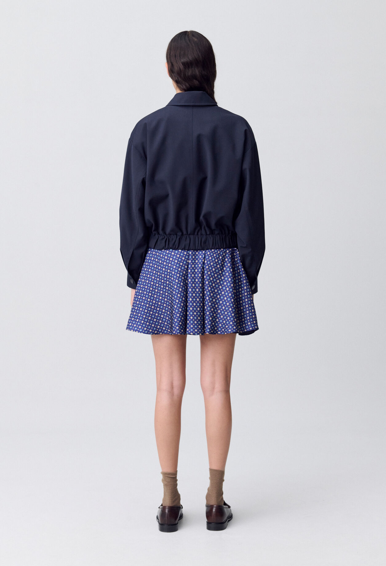 Oversized zip-up jacket