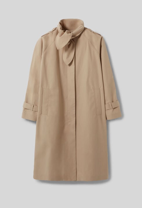 Mid-length trench coat