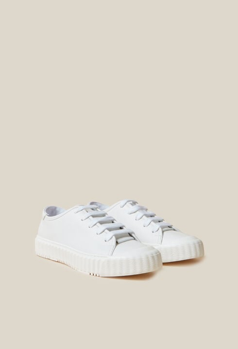 White Leather Trainers