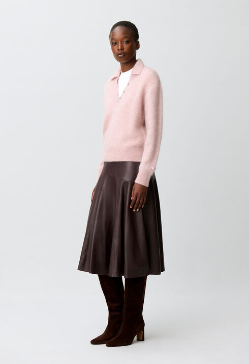 Relaxed fluffy knit jumper