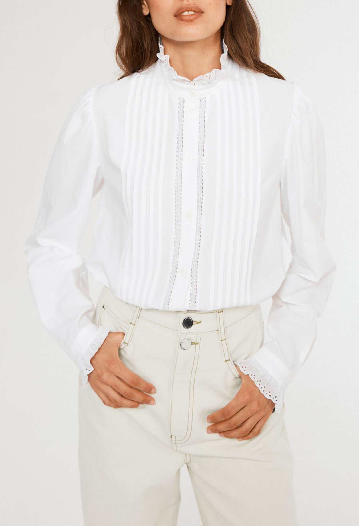 White cotton blouse White cotton blouse