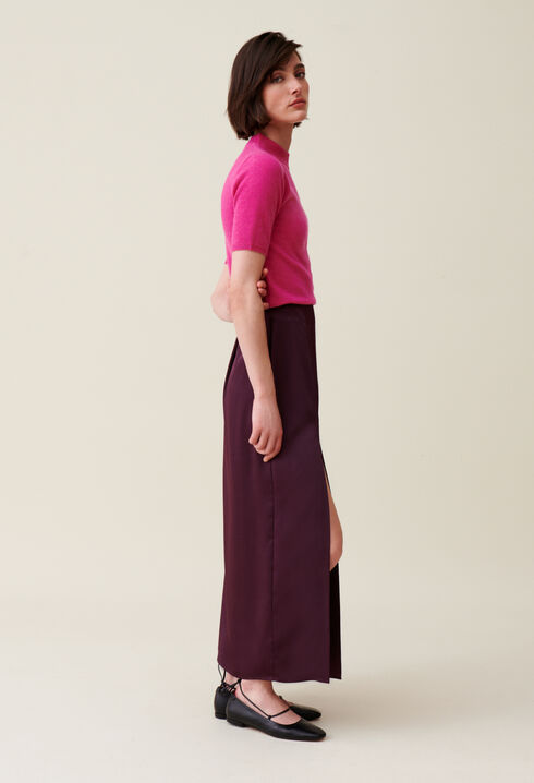 Flowy Pleated Maxi Skirt