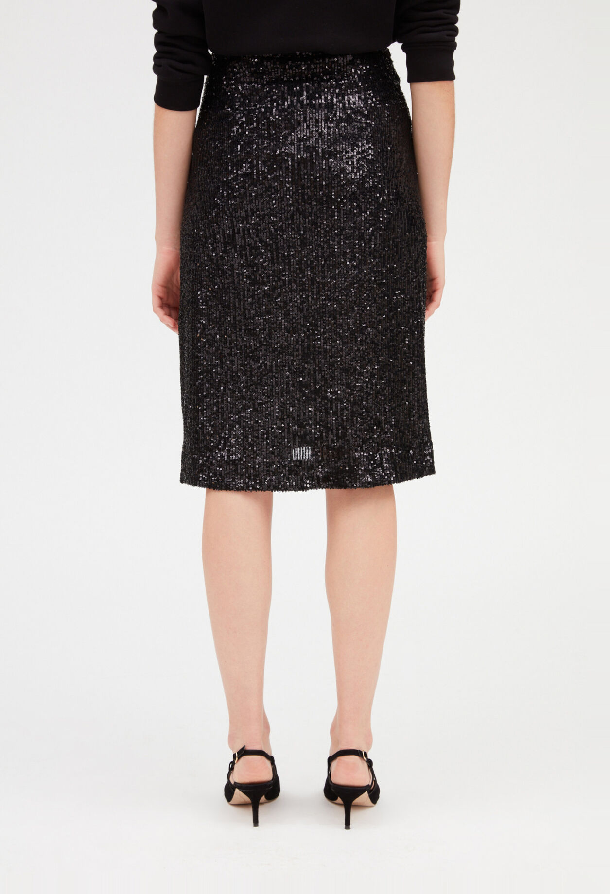 Black skirt with sequins