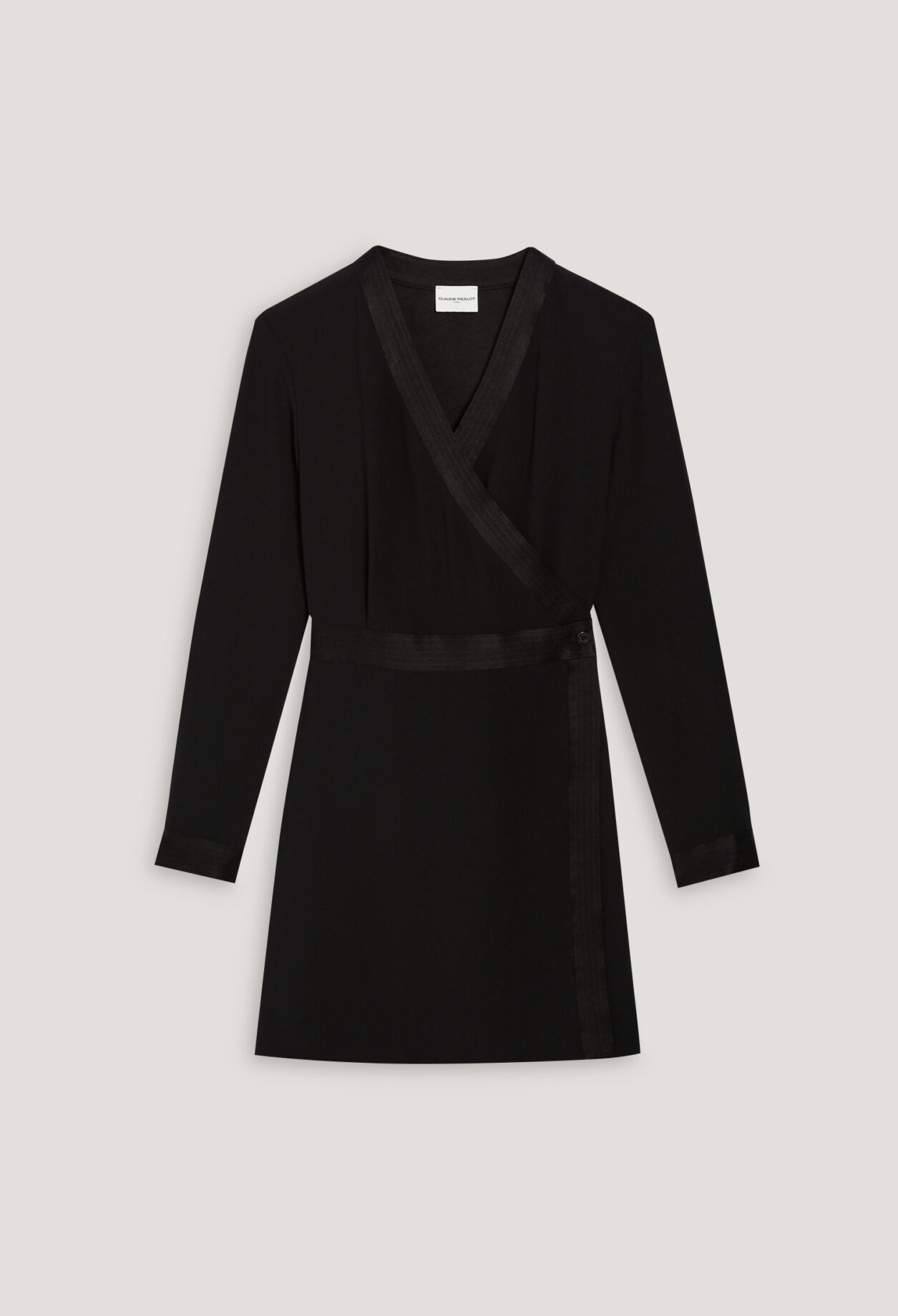 Black wrap dress