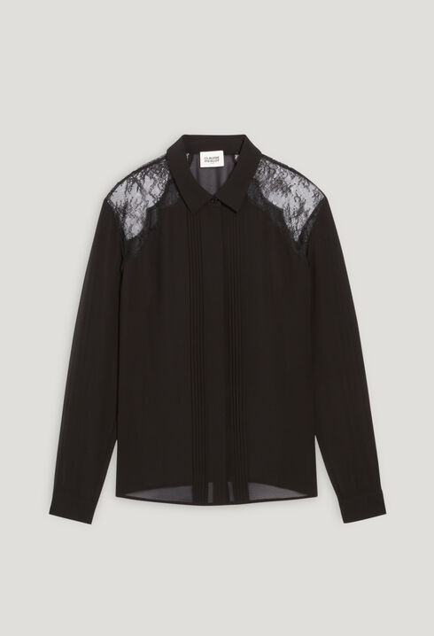 Black lace shirt