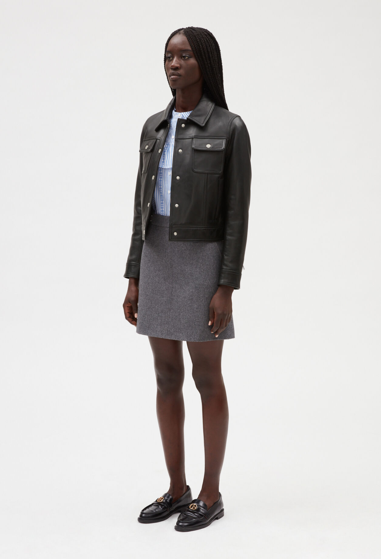 Black leather jacket Black leather jacket