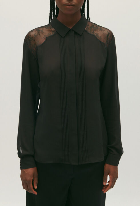 Black lace shirt