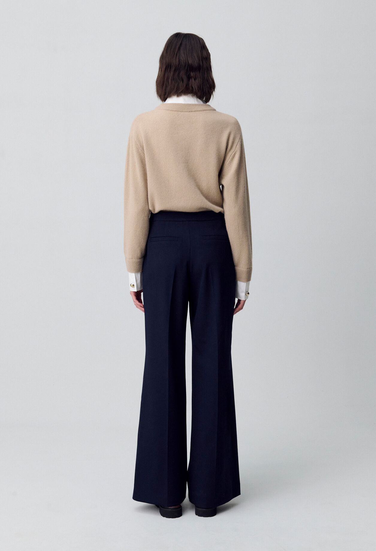 Flared sailor trousers