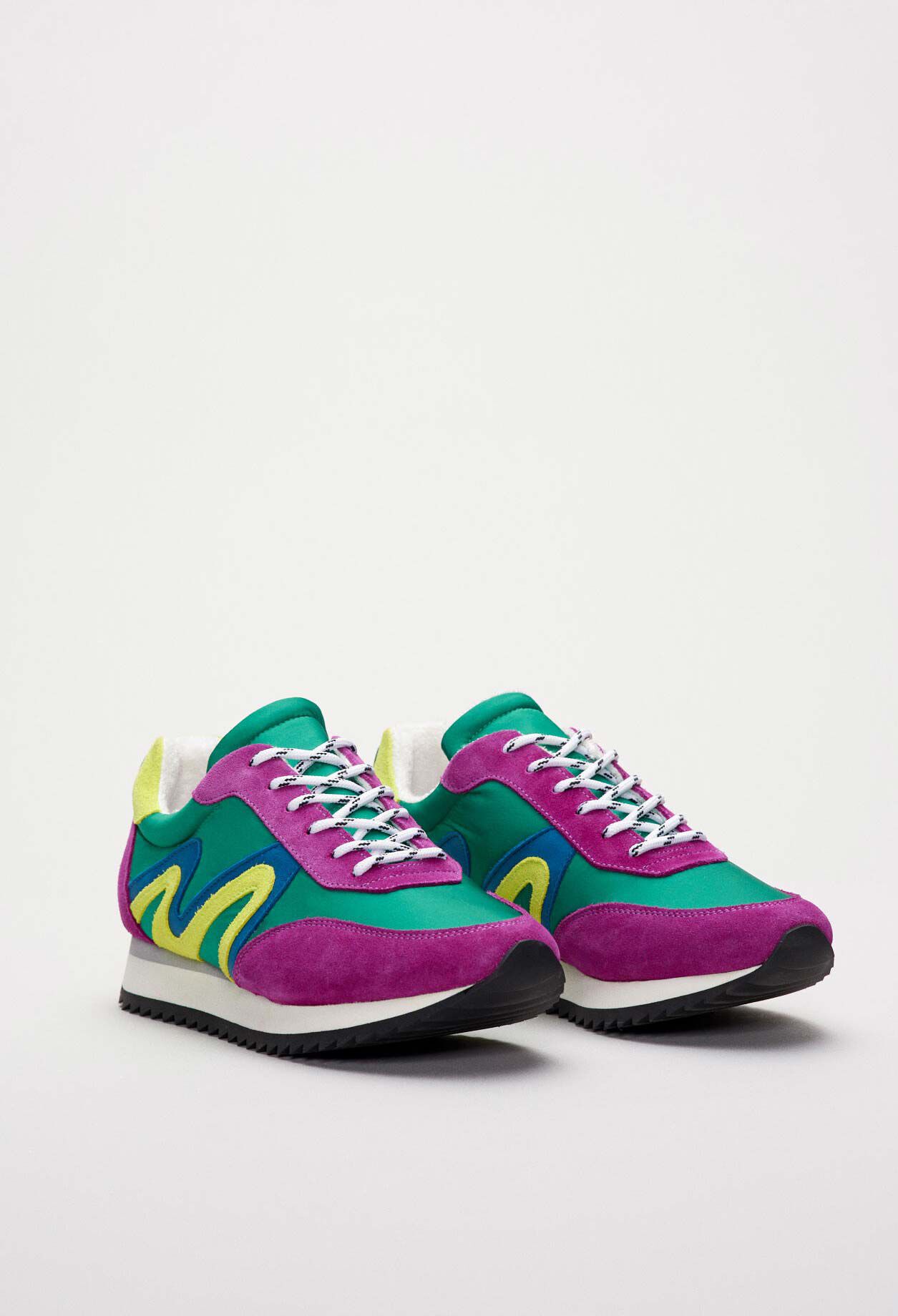 Coloured leather trainers Coloured leather trainers