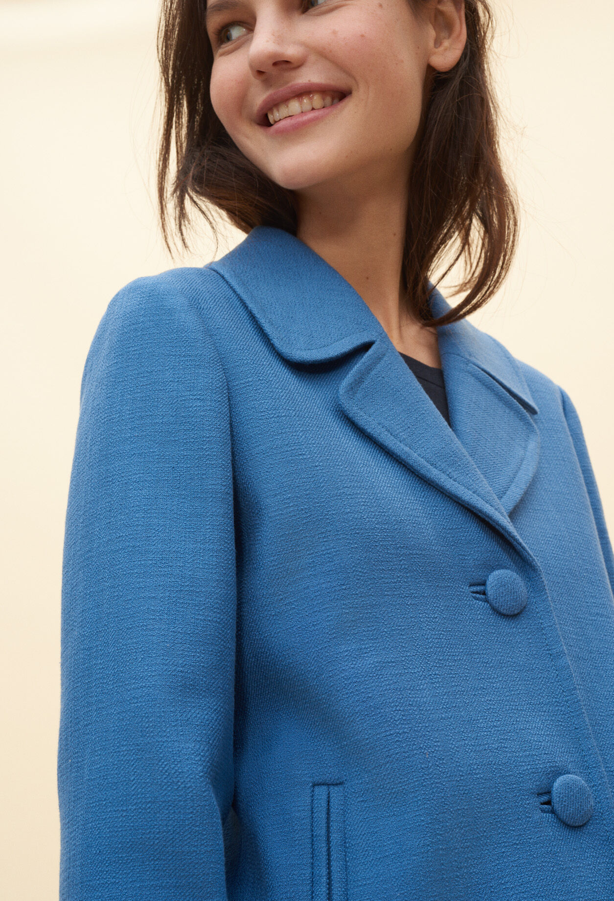 Mid-length cotton coat