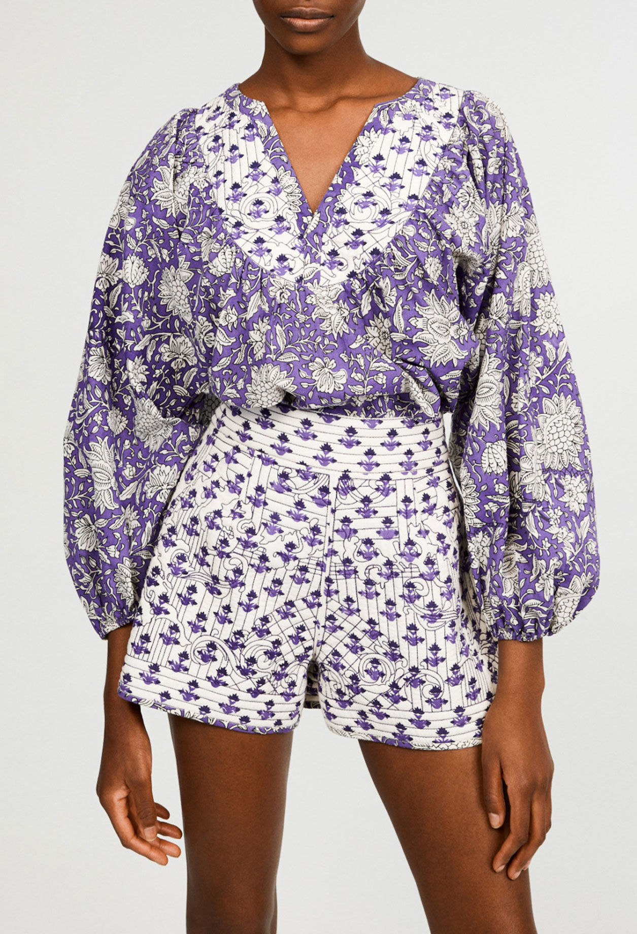 Flared patterned blouse Flared patterned blouse