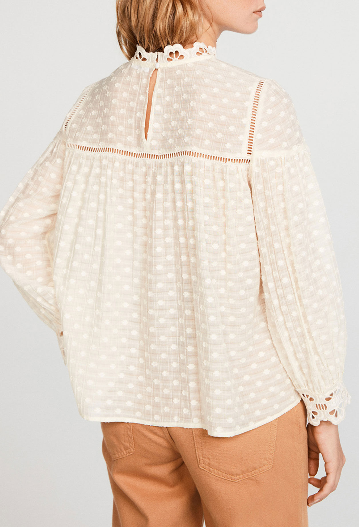 Swiss dot blouse Swiss dot blouse