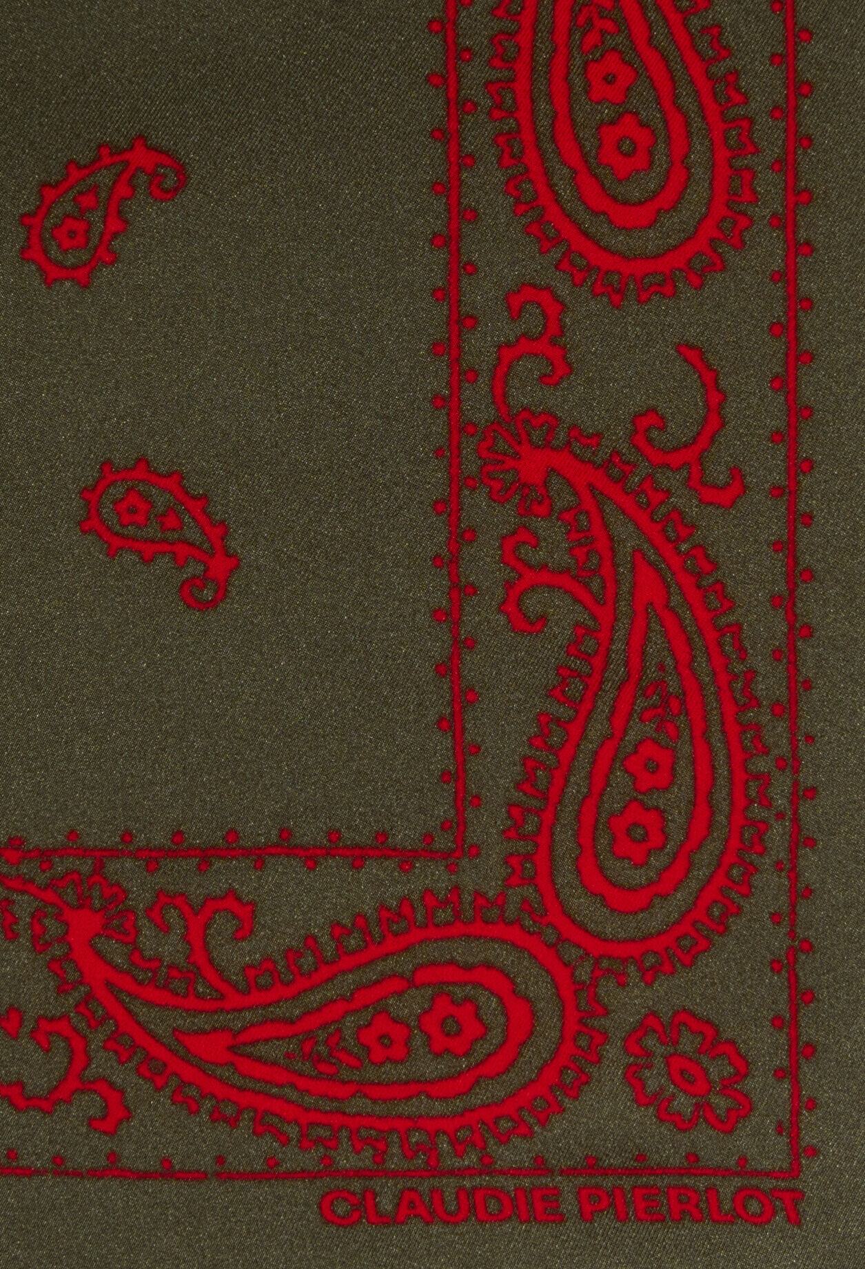 Khaki silk scarf Khaki silk scarf